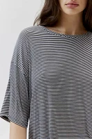 Urban Renewal Remnants Striped Drippy Short Sleeve Top