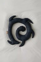 Puppy Breath Spiral Throw Pillow