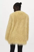 Apparis Petra Faux Fur Longline Overcoat