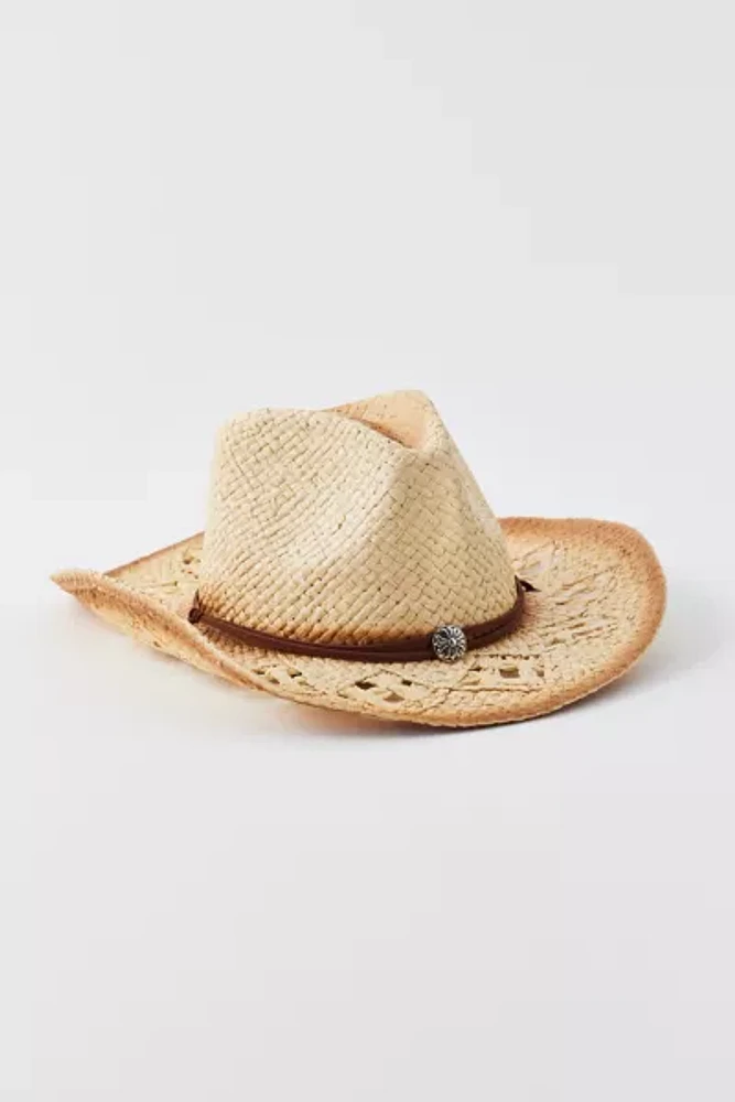 Peyton Burnished Straw Cowboy Hat