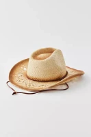 Peyton Burnished Straw Cowboy Hat