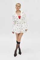 For Love & Lemons Talia Bubble Hem Blazer Mini Dress