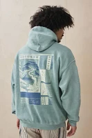 UO Seafoam Japanese Landscape Hoodie Sweatshirt