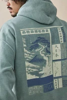 UO Seafoam Japanese Landscape Hoodie Sweatshirt