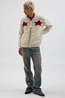 Chamula Star Zip Front Hooded Cardigan