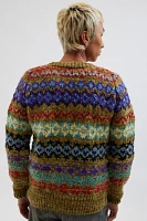 Chamula Fair Isle Pullover Crew Neck Sweater