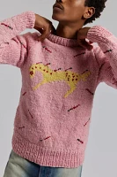 Chamula Horse Pattern Crew Neck Sweater