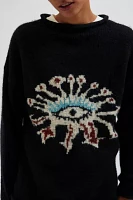 Monitaly Eye Crew Neck Sweater