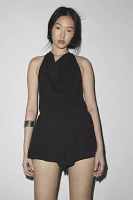 Out From Under Sandwash Cowl Halter Romper