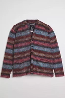 Monitaly Shaggy Stripe V Cardigan