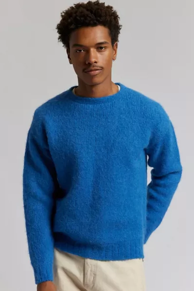 Monitaly Shaggy Crew Neck Sweater