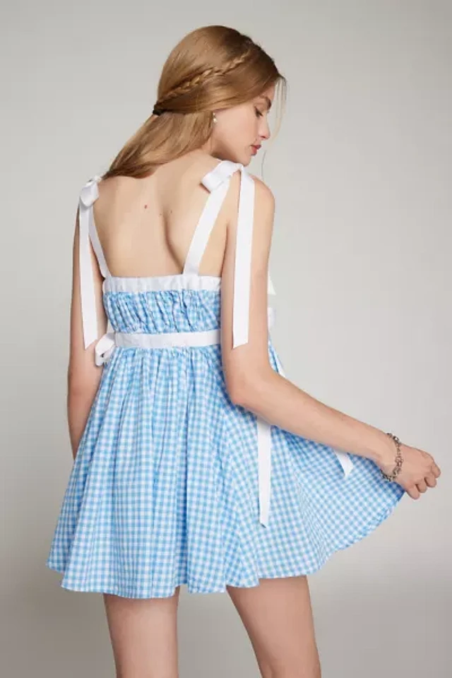 Kimchi Blue Georgie Gingham Babydoll Mini Dress | Pacific City