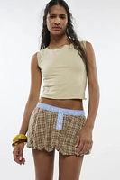 Jaded London Checked Boxer Bubble Skirt