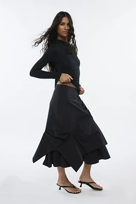 Geel Prima Asymmetric Midi Skirt