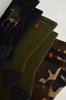 Polo Ralph Lauren Camo Pony Crew Sock 3-Pack