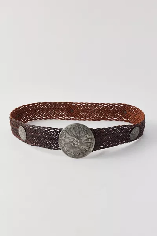 Western Braided Leather Belt