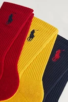 Polo Ralph Lauren Classic Embroidered Logo Crew Sock 3-Pack