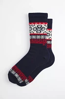 Polo Ralph Lauren Fair Isle Snowflake Pattern Wool-Blend Boot Sock