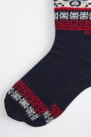 Polo Ralph Lauren Fair Isle Snowflake Pattern Wool-Blend Boot Sock