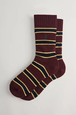 Polo Ralph Lauren Repp-Stripe Wool Blend Crew Sock