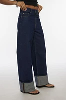 BDG Thea Cuffed Wide Leg Jean