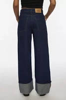 BDG Thea Cuffed Wide Leg Jean