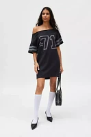 71 Jersey Graphic Off-The-Shoulder T-Shirt Dress