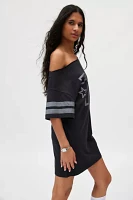 71 Jersey Graphic Off-The-Shoulder T-Shirt Dress