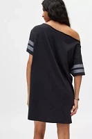 71 Jersey Graphic Off-The-Shoulder T-Shirt Dress