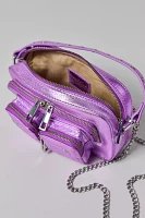 Núnoo Helena Metallic Purple Crossbody Bag