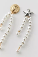 Beachy Pearl Mismatched Earring