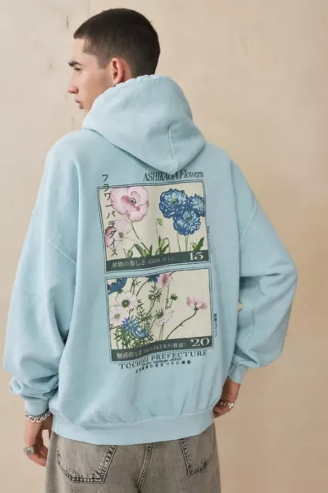 UO Blue Ashikaga Hoodie Sweatshirt