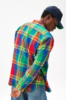 Polo Ralph Lauren Brushed Plaid Oxford Long Sleeve Shirt