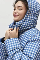 The Very Warm Plaid Hooded Puffer Coat