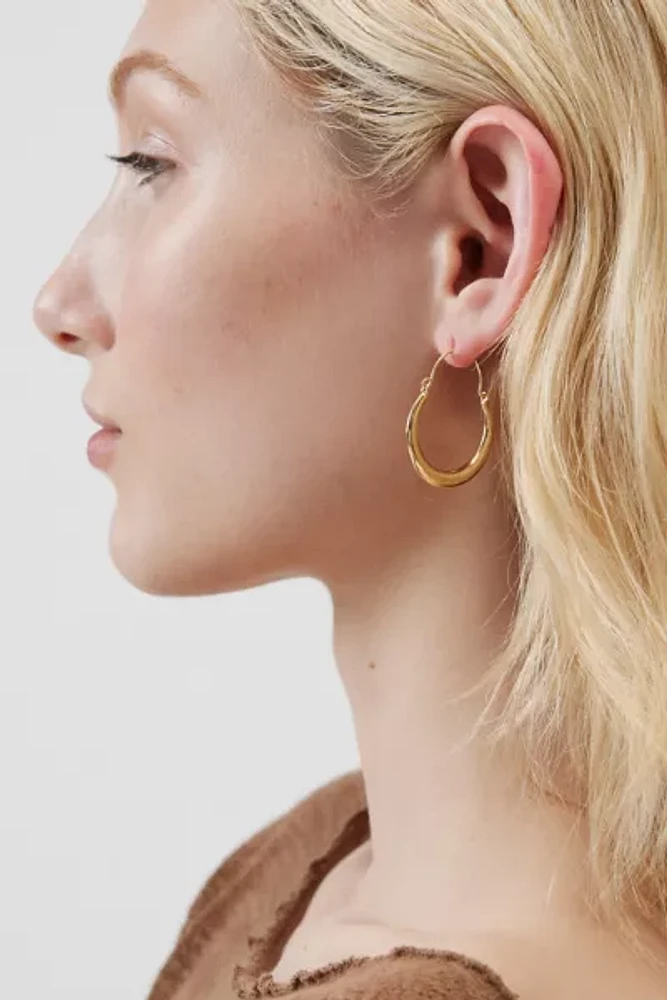 Classic Oblong Hoop Earring