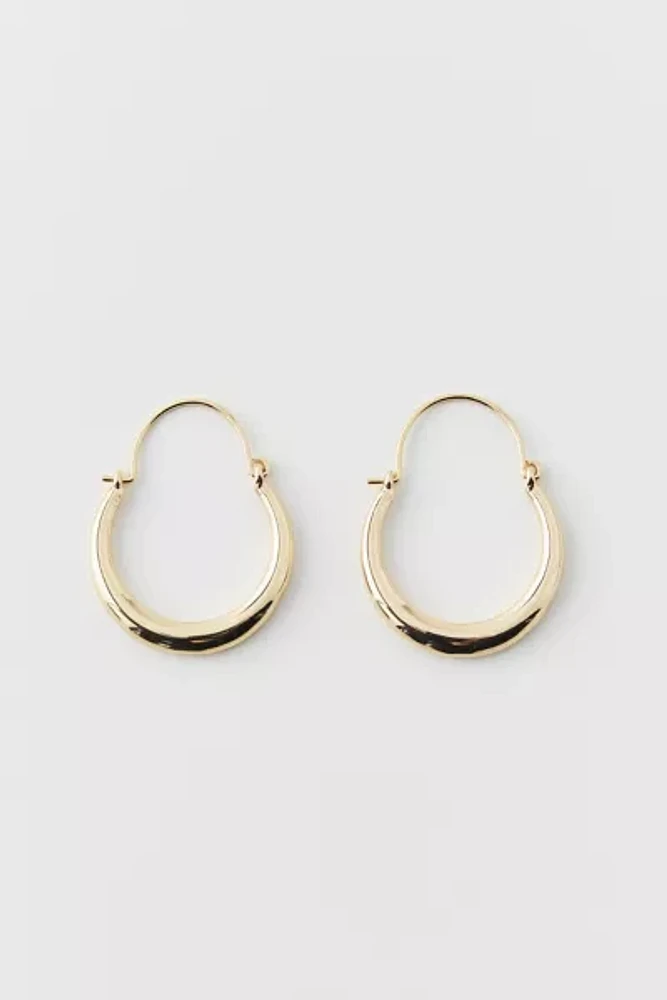 Classic Oblong Hoop Earring