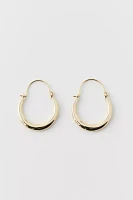 Classic Oblong Hoop Earring