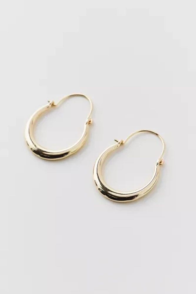 Classic Oblong Hoop Earring