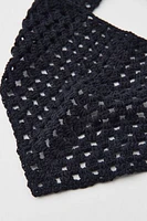 Knit Crochet Headscarf