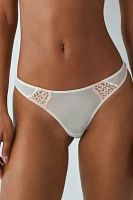 Out From Under Mesh & Lace Low Rise Thong