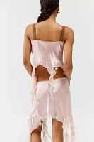 Moxie Wrrld X Urban Renewal Rose Ruffle Tank Top