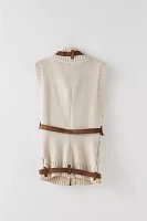 Moxie Wrrld X Urban Renewal Belted Sweater Vest