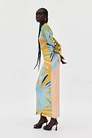 AFRM Didi Mesh Long Sleeve Maxi Dress