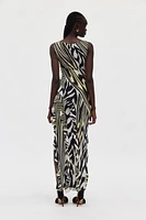 AFRM Dahl Boatneck Asymmetric Maxi Dress