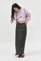 Private Policy Denim Maxi Skirt