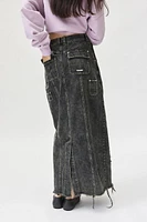 Private Policy Denim Maxi Skirt