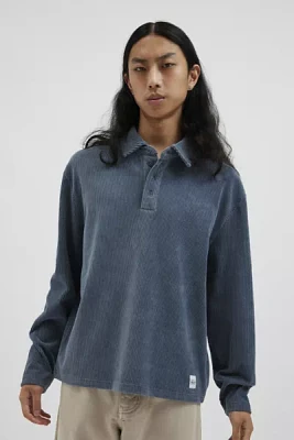 Native Youth Hayter Corduroy Long Sleeve Polo Shirt