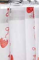 Strawberry Bows Shower Curtain