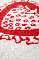 Strawberry Heart Bath Mat