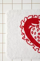 Strawberry Heart Bath Mat